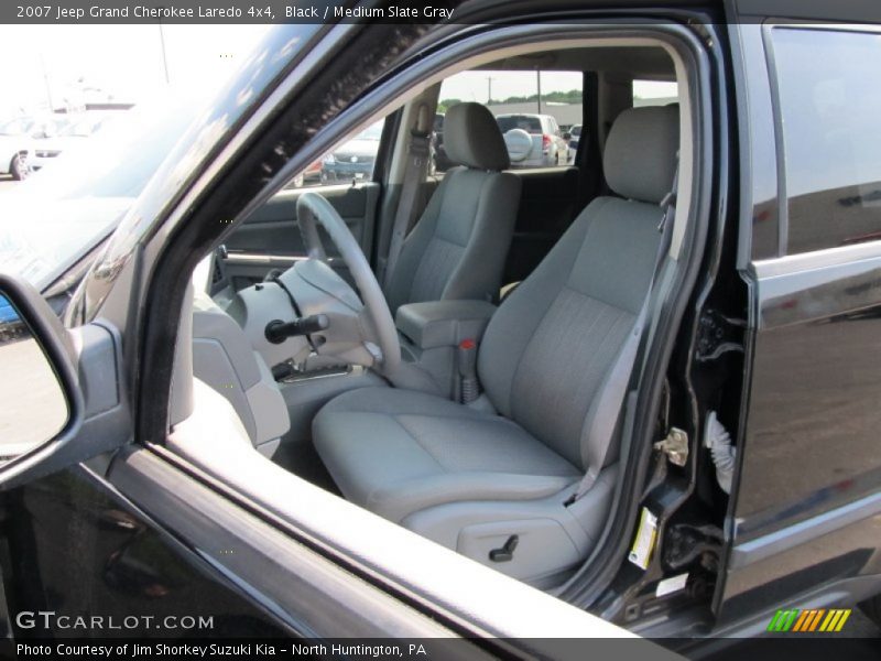 Black / Medium Slate Gray 2007 Jeep Grand Cherokee Laredo 4x4