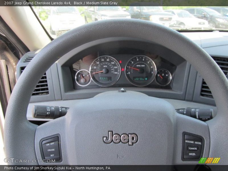Black / Medium Slate Gray 2007 Jeep Grand Cherokee Laredo 4x4