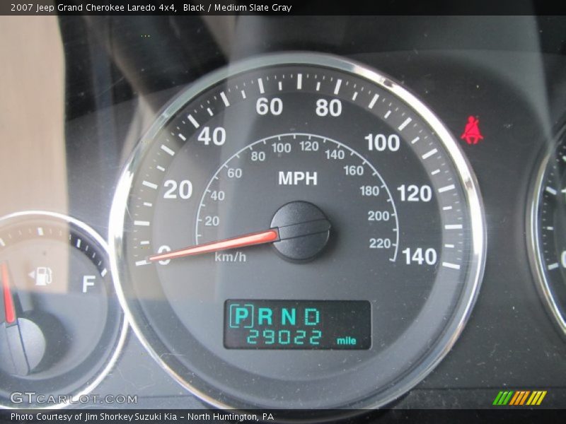 Black / Medium Slate Gray 2007 Jeep Grand Cherokee Laredo 4x4