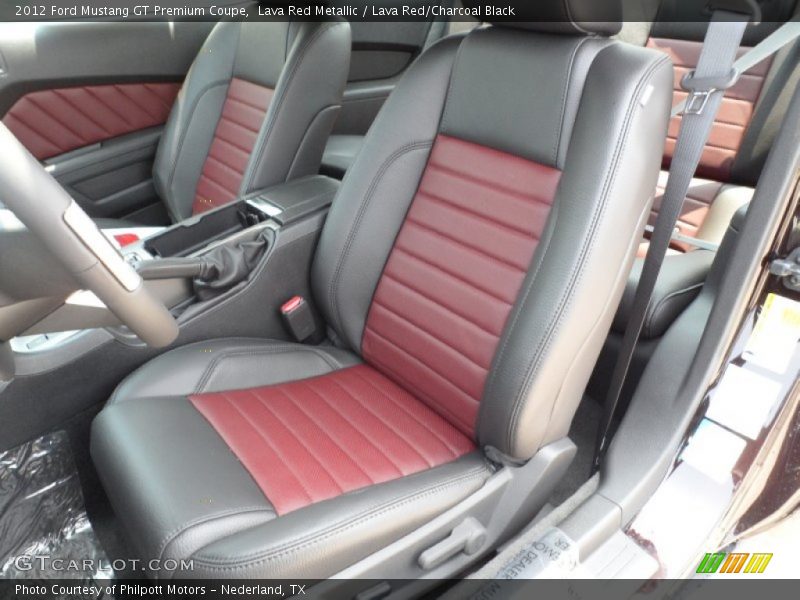  2012 Mustang GT Premium Coupe Lava Red/Charcoal Black Interior