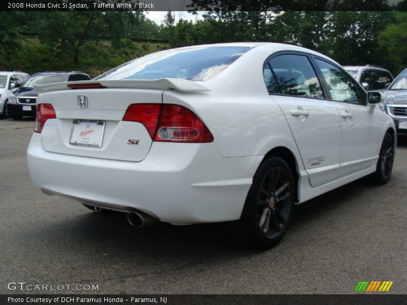 Taffeta White / Black 2008 Honda Civic Si Sedan