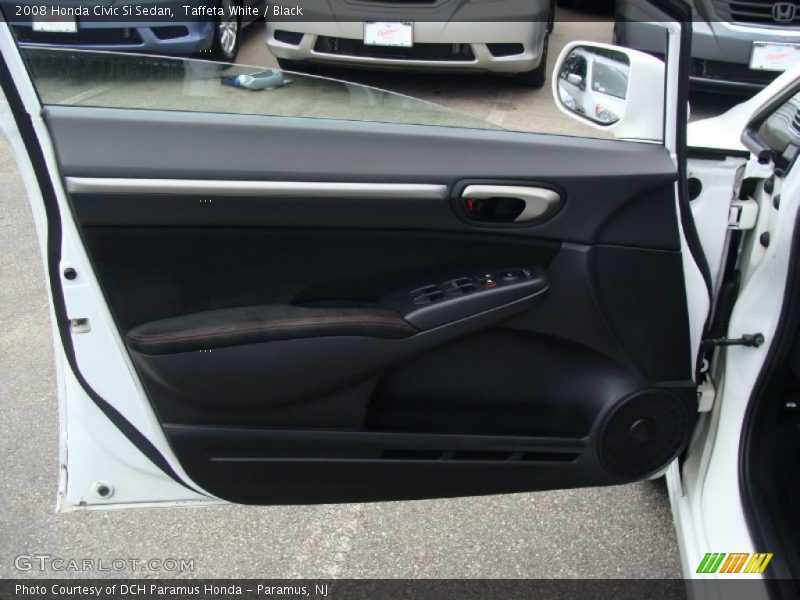 Taffeta White / Black 2008 Honda Civic Si Sedan