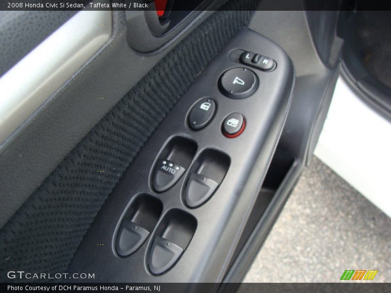 Taffeta White / Black 2008 Honda Civic Si Sedan
