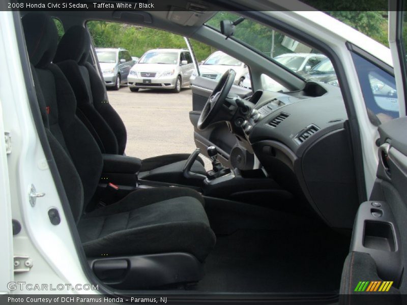 Taffeta White / Black 2008 Honda Civic Si Sedan