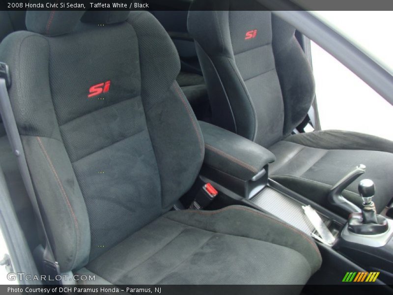 Taffeta White / Black 2008 Honda Civic Si Sedan