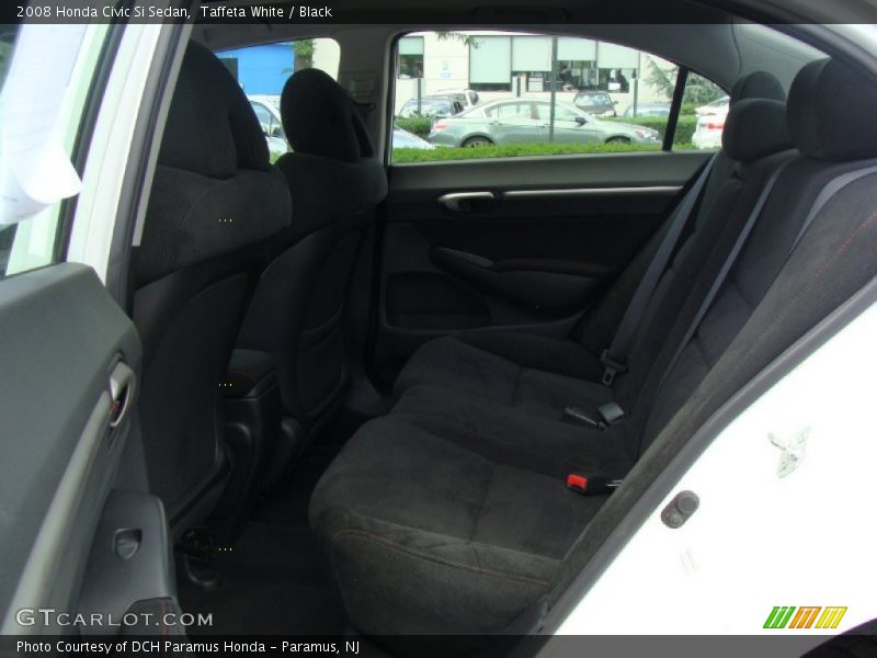 Taffeta White / Black 2008 Honda Civic Si Sedan