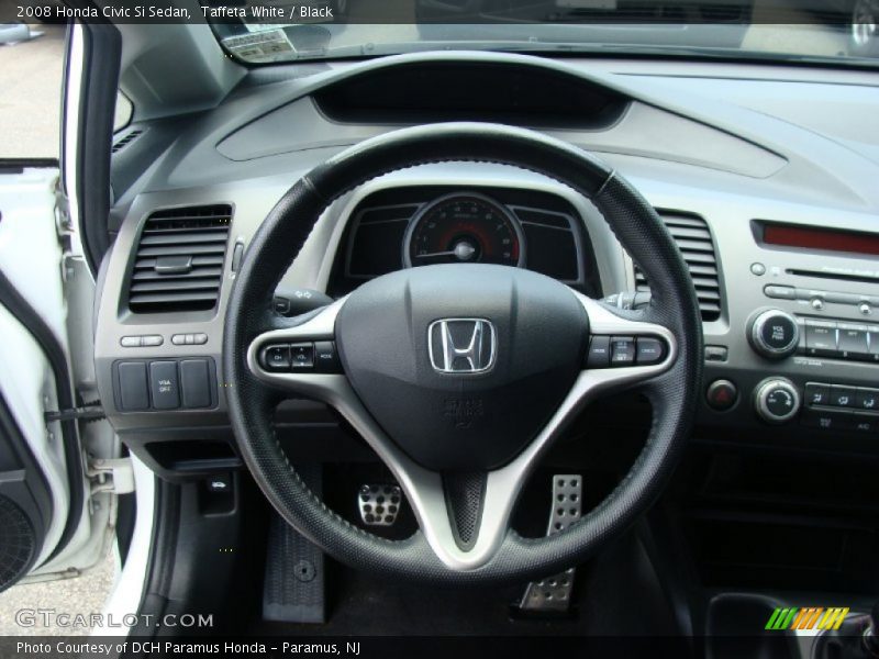 Taffeta White / Black 2008 Honda Civic Si Sedan
