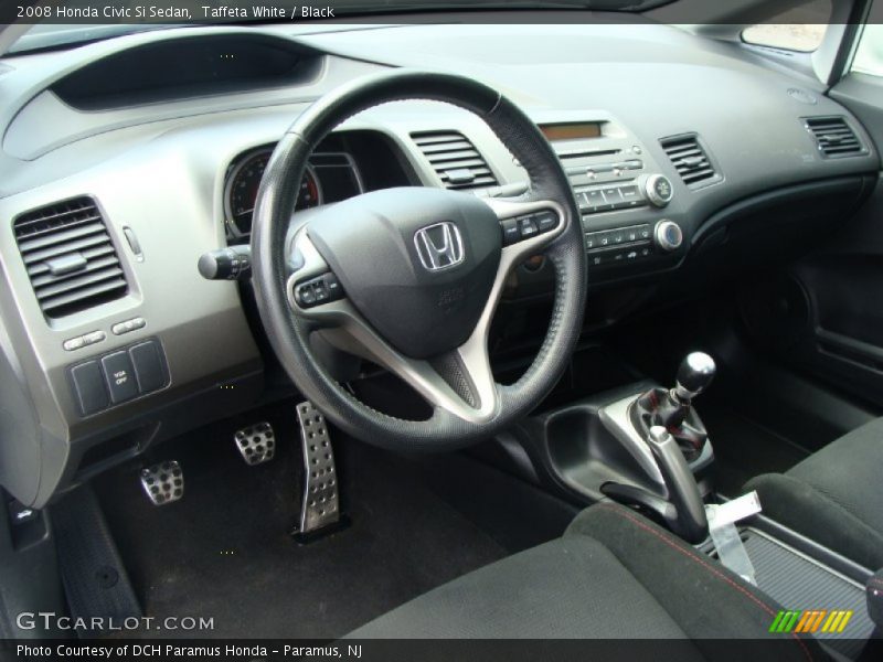 Taffeta White / Black 2008 Honda Civic Si Sedan
