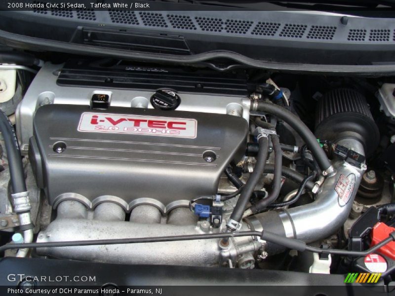 Taffeta White / Black 2008 Honda Civic Si Sedan