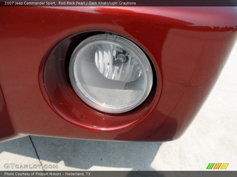 Red Rock Pearl / Dark Khaki/Light Graystone 2007 Jeep Commander Sport