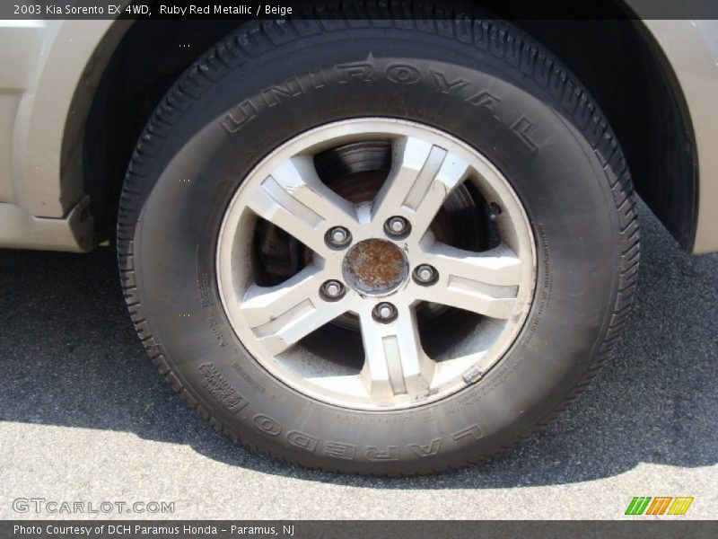 Ruby Red Metallic / Beige 2003 Kia Sorento EX 4WD