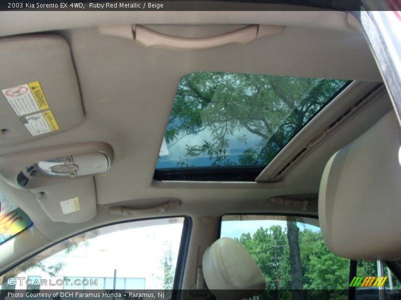 Ruby Red Metallic / Beige 2003 Kia Sorento EX 4WD