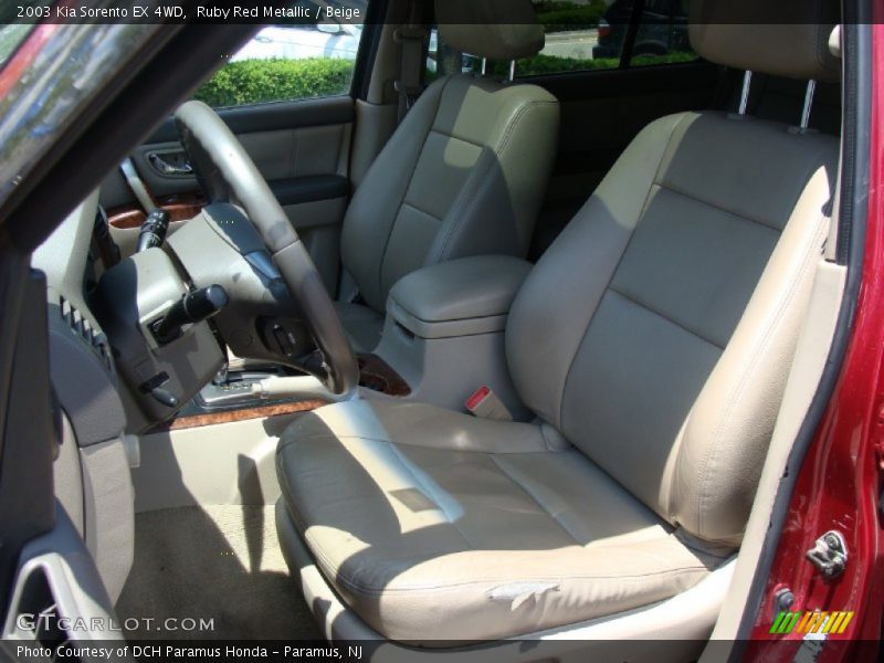 Ruby Red Metallic / Beige 2003 Kia Sorento EX 4WD