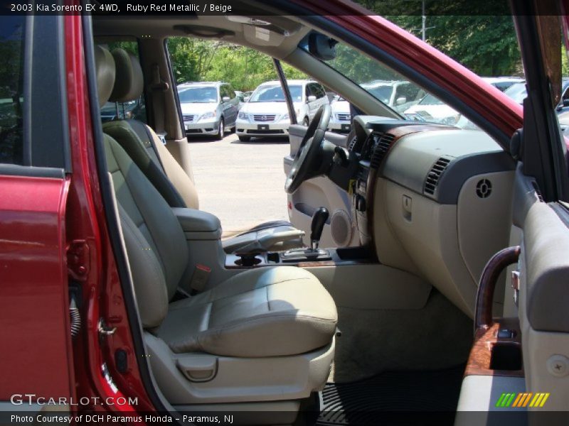 Ruby Red Metallic / Beige 2003 Kia Sorento EX 4WD