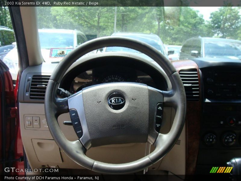 Ruby Red Metallic / Beige 2003 Kia Sorento EX 4WD