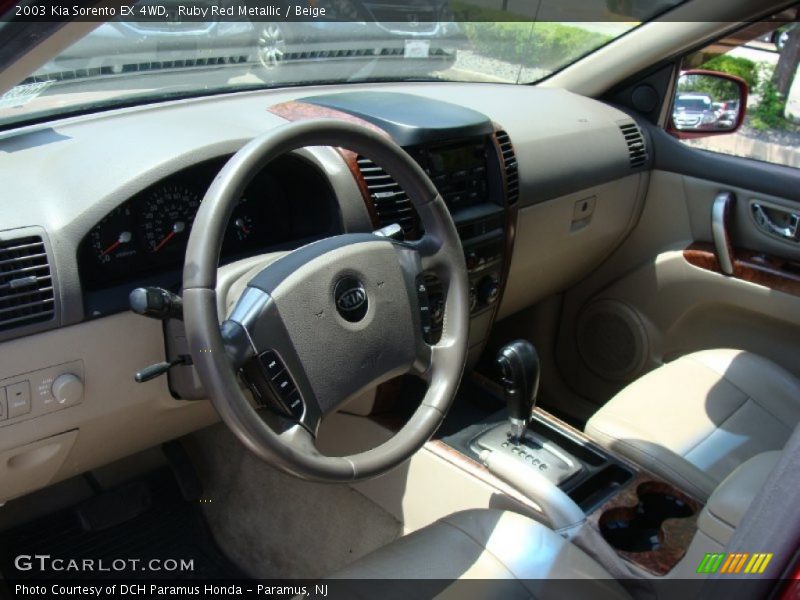 Ruby Red Metallic / Beige 2003 Kia Sorento EX 4WD