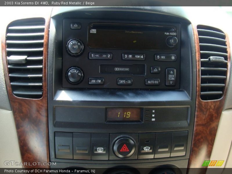 Ruby Red Metallic / Beige 2003 Kia Sorento EX 4WD