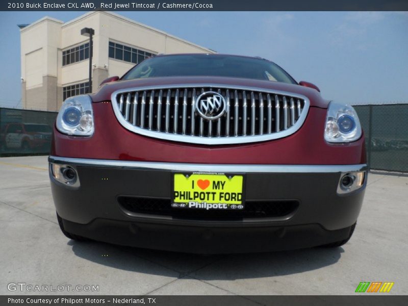 Red Jewel Tintcoat / Cashmere/Cocoa 2010 Buick Enclave CXL AWD