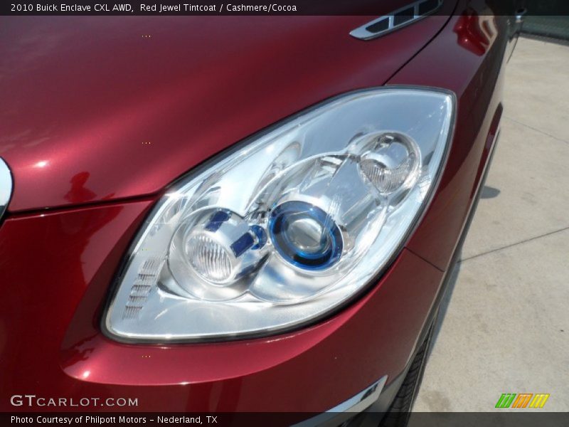 Red Jewel Tintcoat / Cashmere/Cocoa 2010 Buick Enclave CXL AWD