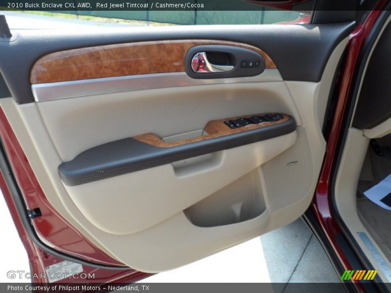 Red Jewel Tintcoat / Cashmere/Cocoa 2010 Buick Enclave CXL AWD