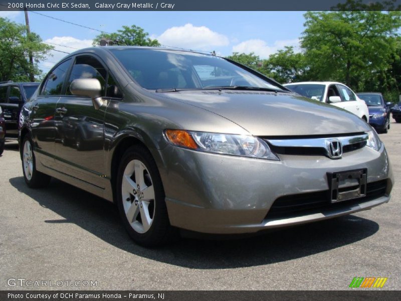 Galaxy Gray Metallic / Gray 2008 Honda Civic EX Sedan
