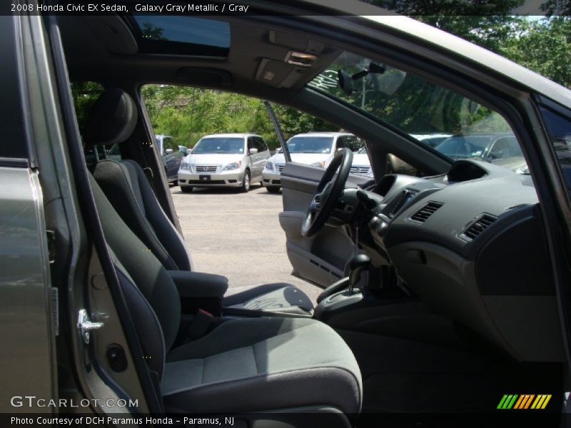 Galaxy Gray Metallic / Gray 2008 Honda Civic EX Sedan