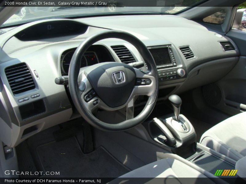 Galaxy Gray Metallic / Gray 2008 Honda Civic EX Sedan