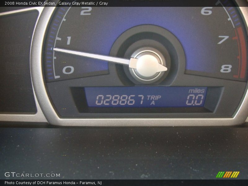 Galaxy Gray Metallic / Gray 2008 Honda Civic EX Sedan