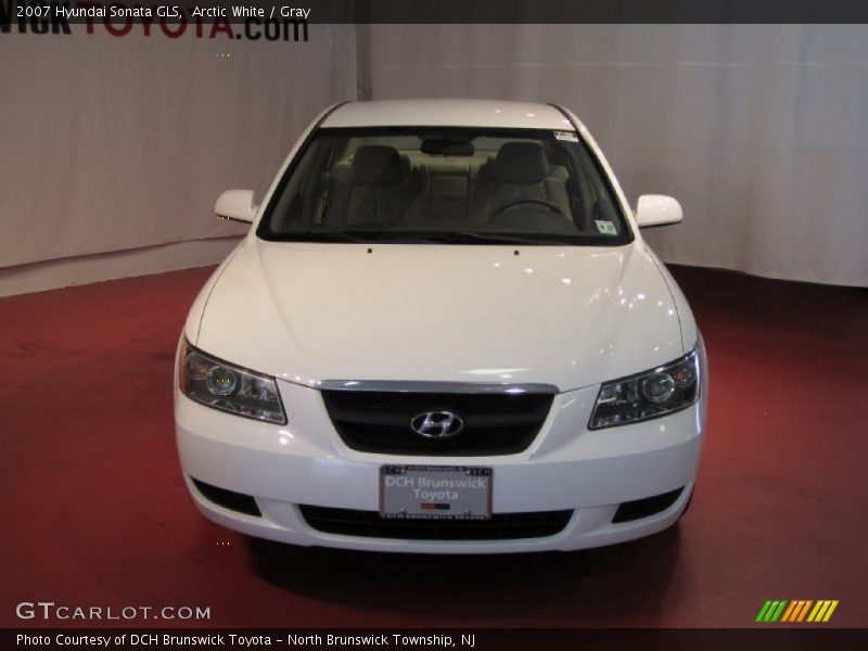Arctic White / Gray 2007 Hyundai Sonata GLS