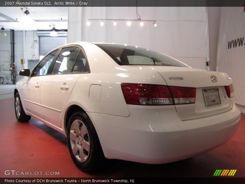 Arctic White / Gray 2007 Hyundai Sonata GLS