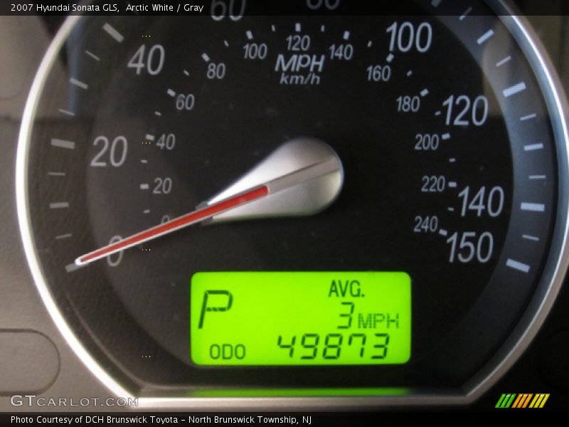 Arctic White / Gray 2007 Hyundai Sonata GLS
