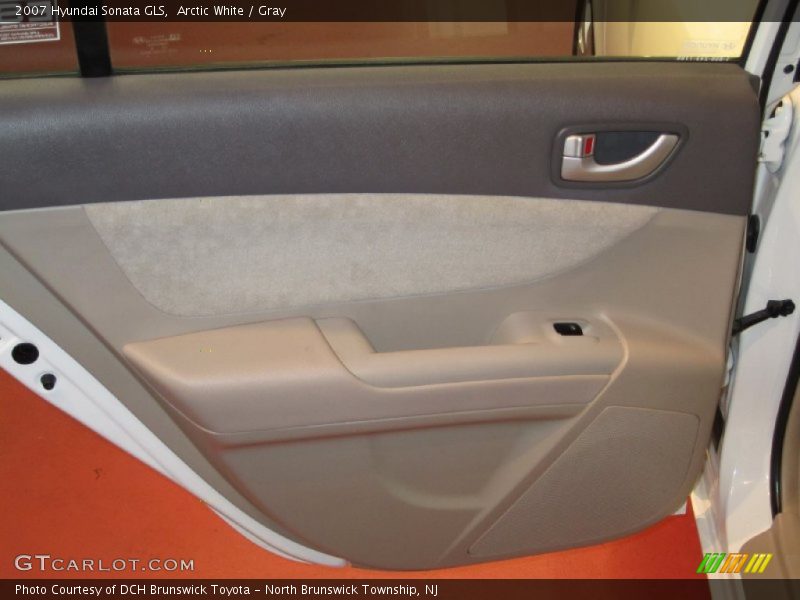 Arctic White / Gray 2007 Hyundai Sonata GLS