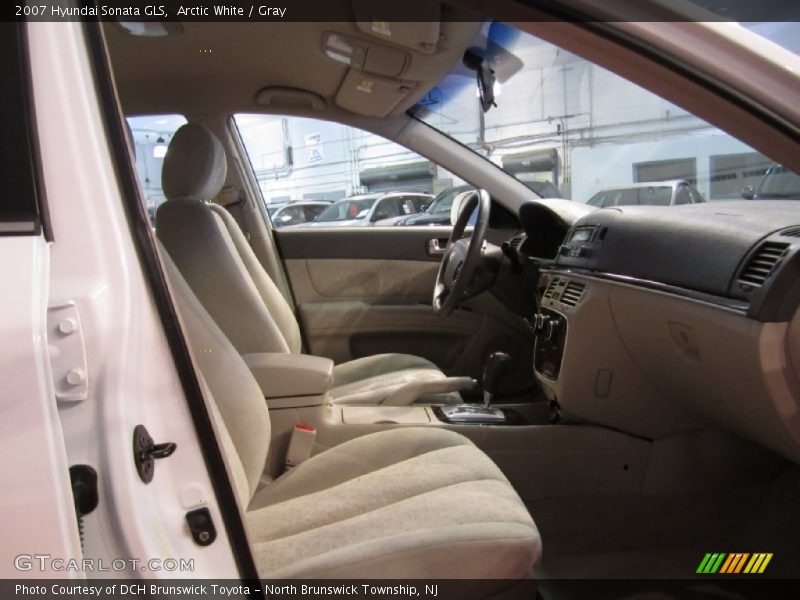 Arctic White / Gray 2007 Hyundai Sonata GLS