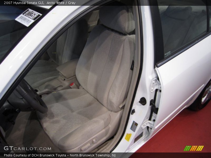 Arctic White / Gray 2007 Hyundai Sonata GLS