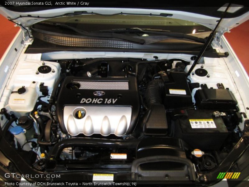 Arctic White / Gray 2007 Hyundai Sonata GLS