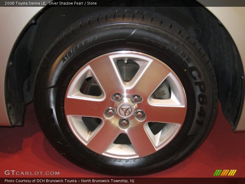 Silver Shadow Pearl / Stone 2008 Toyota Sienna LE