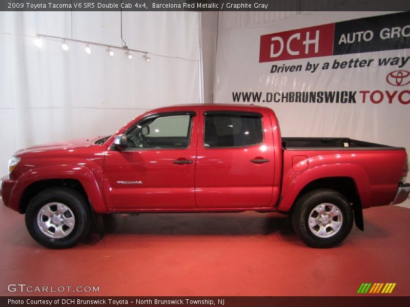 Barcelona Red Metallic / Graphite Gray 2009 Toyota Tacoma V6 SR5 Double Cab 4x4
