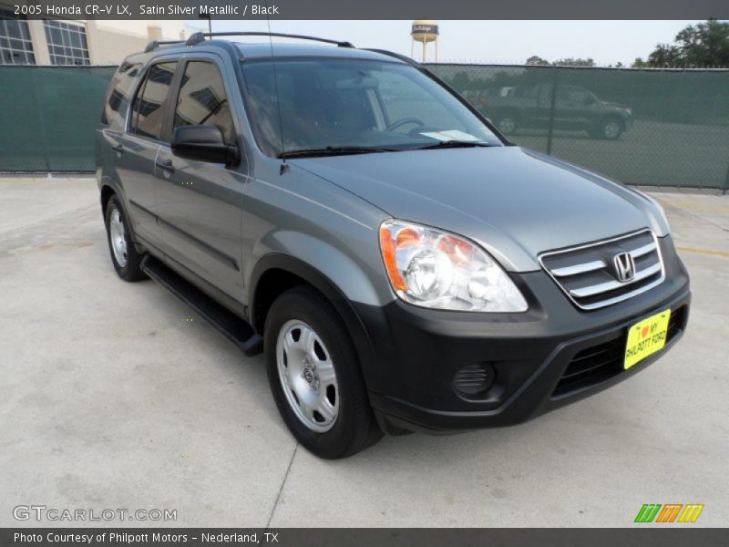 Satin Silver Metallic / Black 2005 Honda CR-V LX