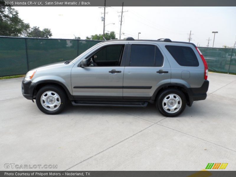 Satin Silver Metallic / Black 2005 Honda CR-V LX