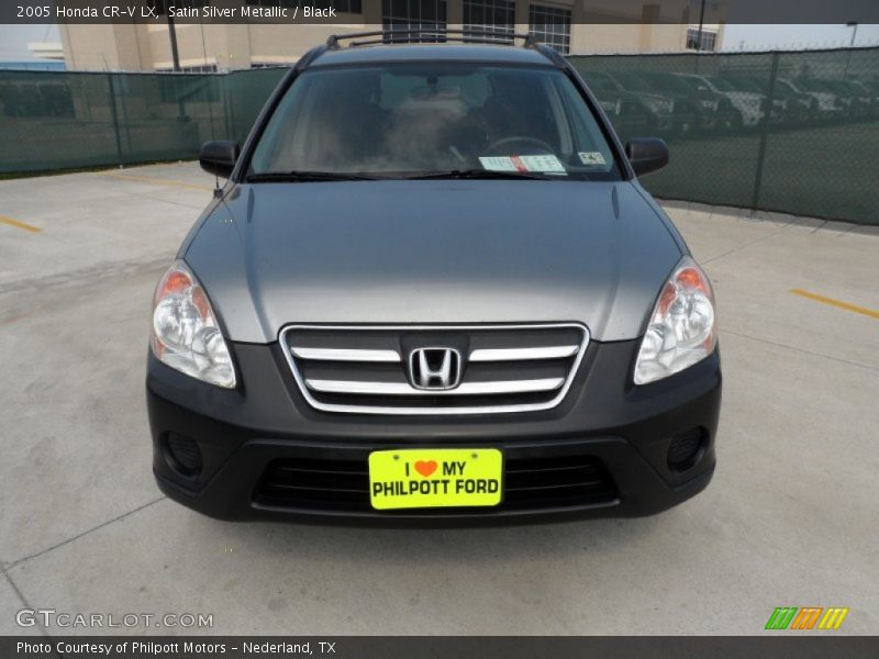 Satin Silver Metallic / Black 2005 Honda CR-V LX