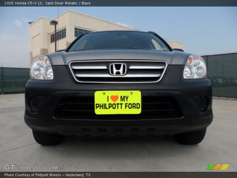 Satin Silver Metallic / Black 2005 Honda CR-V LX