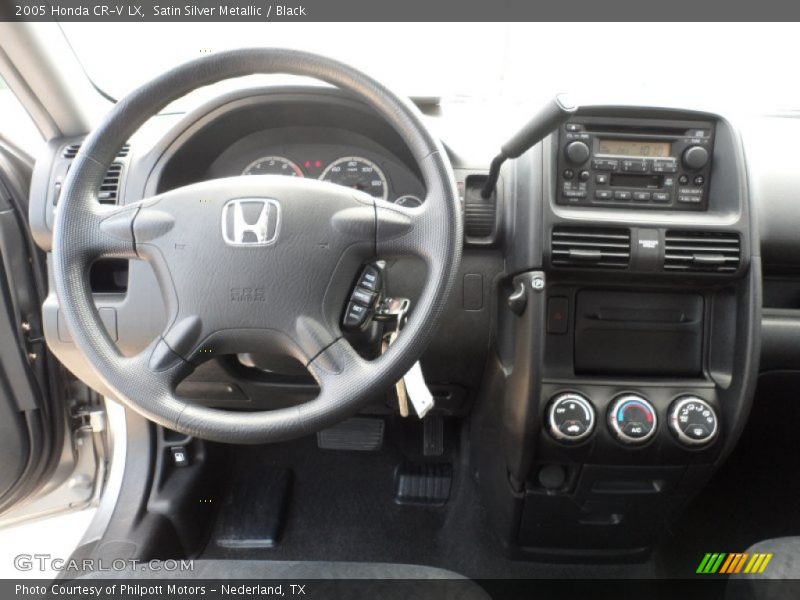 Satin Silver Metallic / Black 2005 Honda CR-V LX
