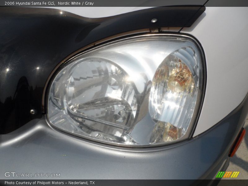 Nordic White / Gray 2006 Hyundai Santa Fe GLS