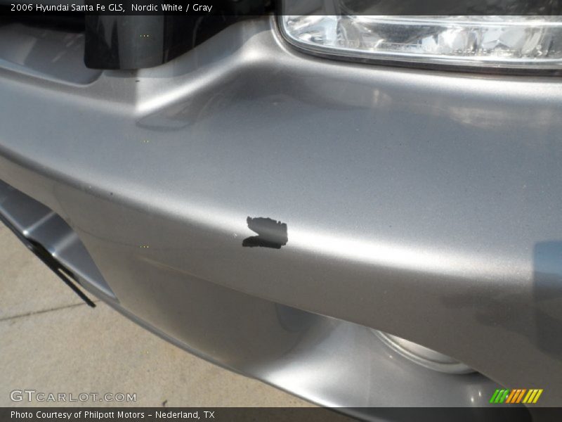 Nordic White / Gray 2006 Hyundai Santa Fe GLS