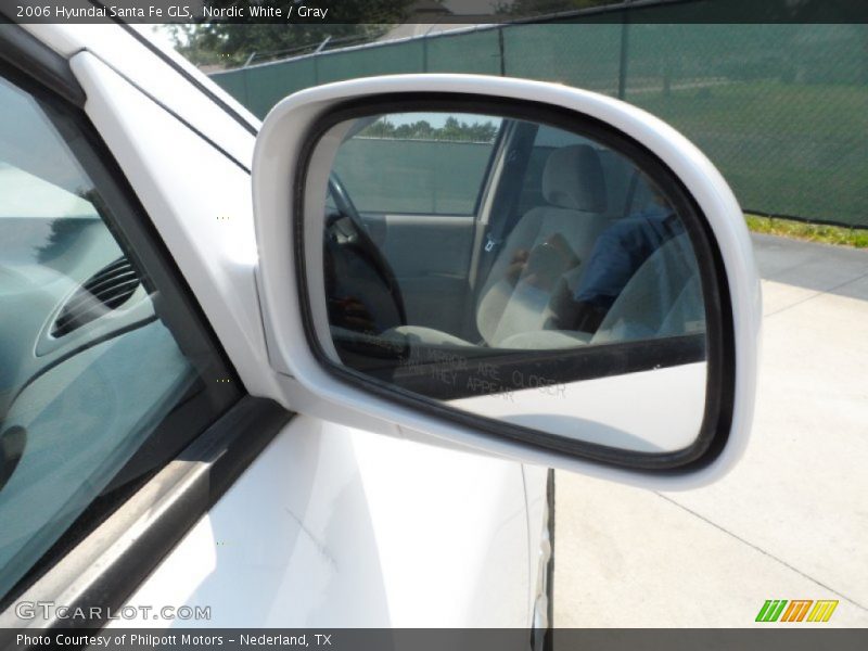Nordic White / Gray 2006 Hyundai Santa Fe GLS