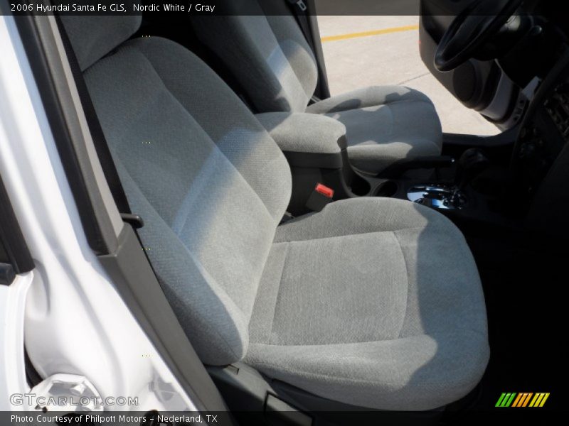 Nordic White / Gray 2006 Hyundai Santa Fe GLS