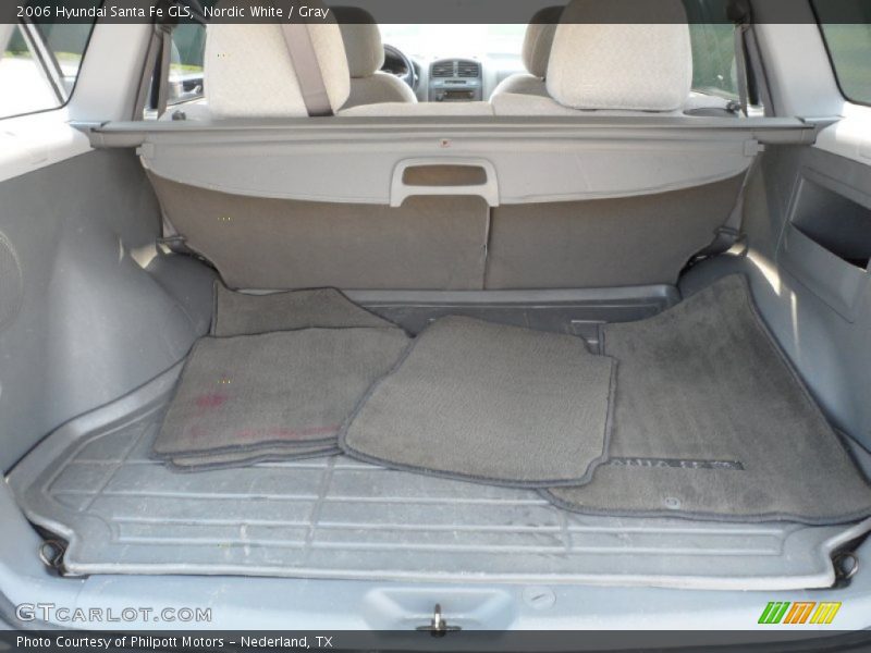 Nordic White / Gray 2006 Hyundai Santa Fe GLS