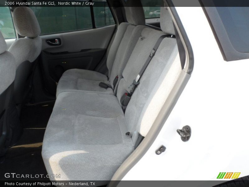 Nordic White / Gray 2006 Hyundai Santa Fe GLS
