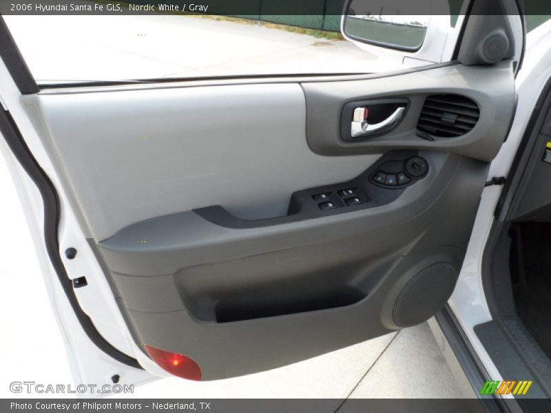 Nordic White / Gray 2006 Hyundai Santa Fe GLS