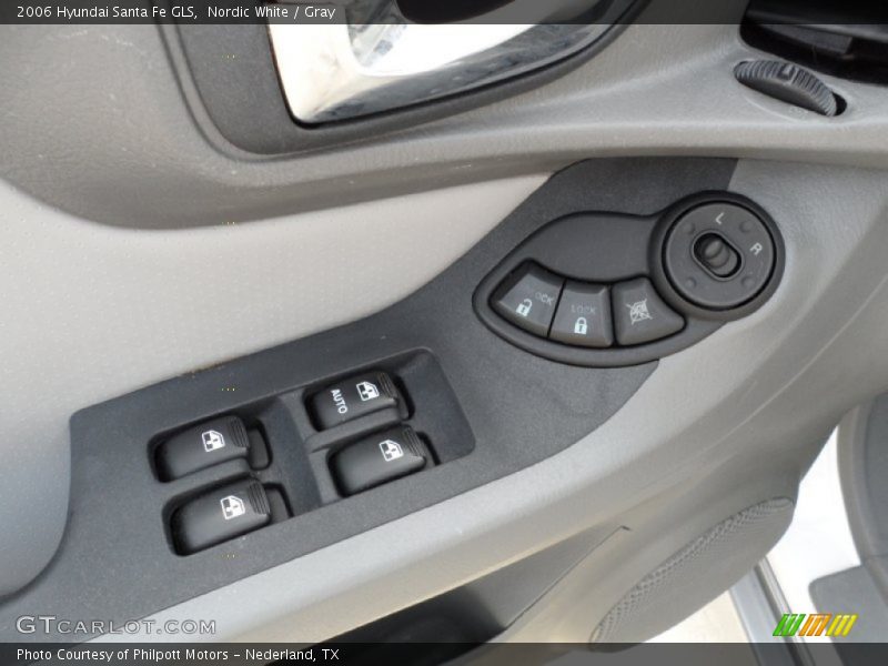 Nordic White / Gray 2006 Hyundai Santa Fe GLS